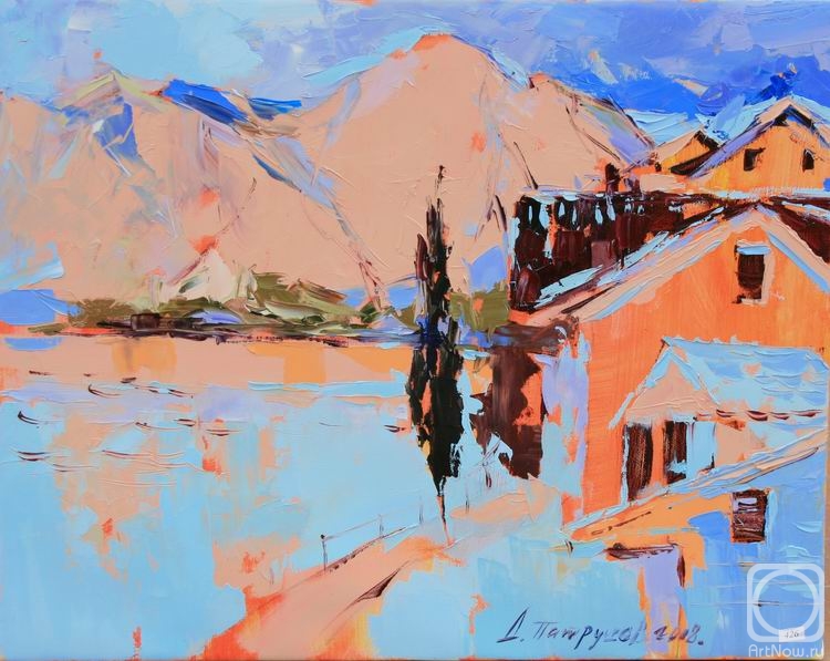 Patrushev Dmitry. Crna Gora. orange morning (impression)