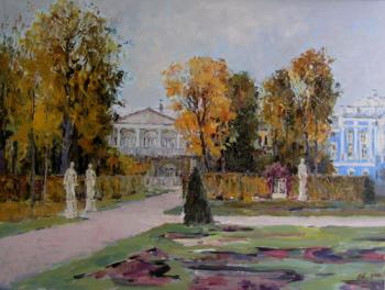 The view of the Catherine's park in Tsarskoye Selo