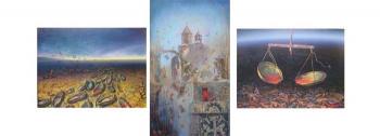 The triptych is devoted to the blessed memory of the victims of the Armenian Genocide. Khachatryan Meruzhan