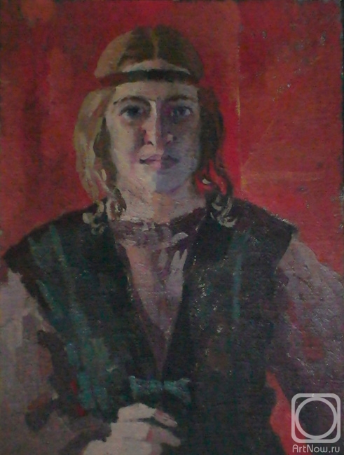 Alenicheva Margarita. Self-portrait with the Black Chaplet