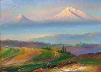 Ararat in the morning. Khachatryan Meruzhan