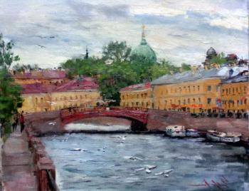 Red bridge. Emelin Valeriy