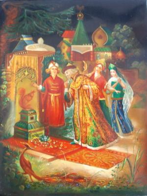 Casket "The Tale of Tsar Saltan". Sidorenko Shanna