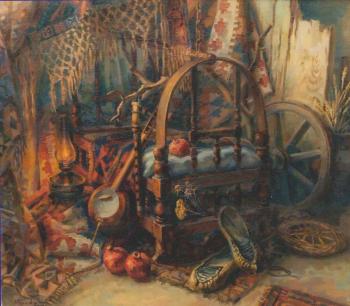 Still-life "Sacrament" a cradle (Lamp Is Lit). Khachatryan Meruzhan