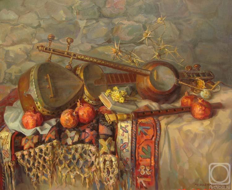 Khachatryan Meruzhan. Still-life with Armenian musical instruments