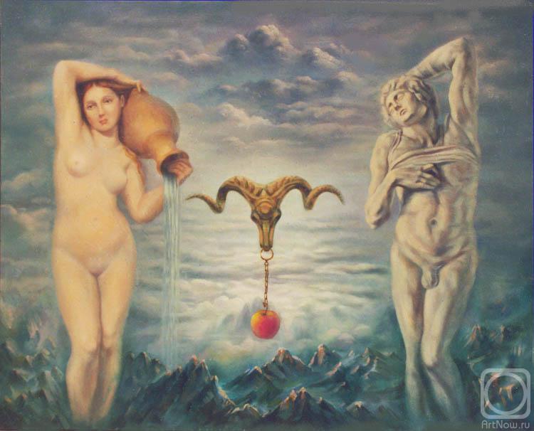 Khachatryan Meruzhan. Adam and Eva (Tribute to Ingres and Michelangelo)