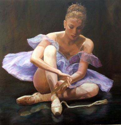 Ballerina before going out. Obolsky leonid