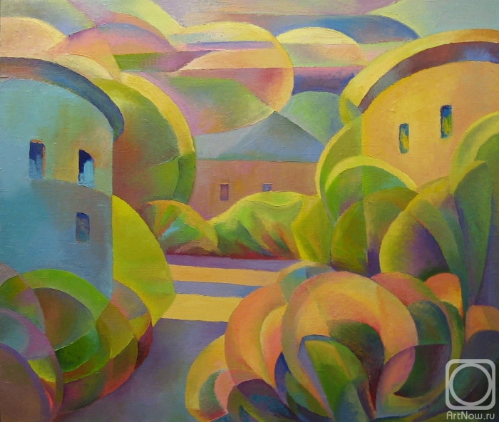 Klushnik Natalia. Flowers in the yard