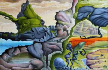 A road sparkling with cats