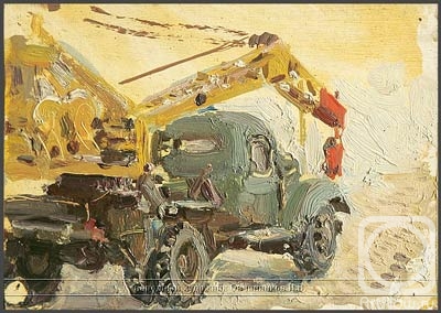 Ovchinnikov Nukolay. The truck crane