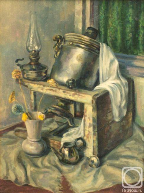 Khachatryan Meruzhan. Still-life a samovar in a stool