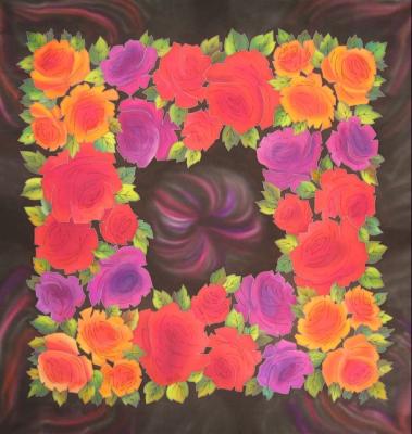 Scarf "Merry Round Dance"