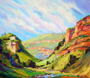 Morning in the gorge. North Caucasus. Mirgorod Igor