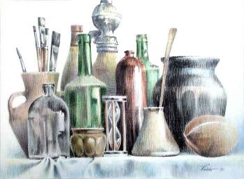 Still life with brushes