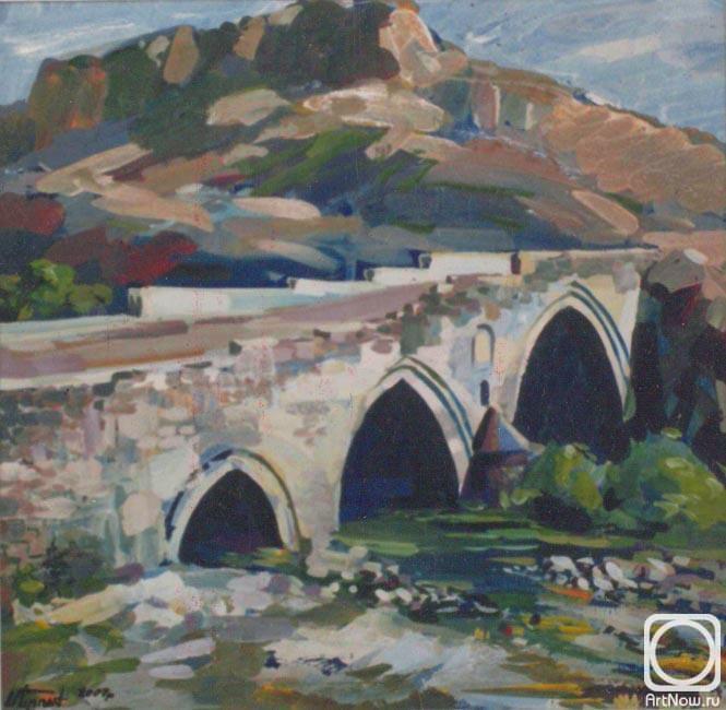 Khachatryan Meruzhan. The old bridge in Ashtarak (Armenia)