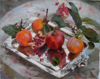 Persimmon and garnets