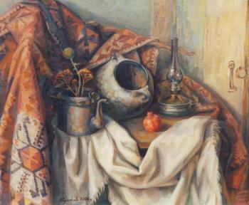 The Armenian still-life with a lamp
