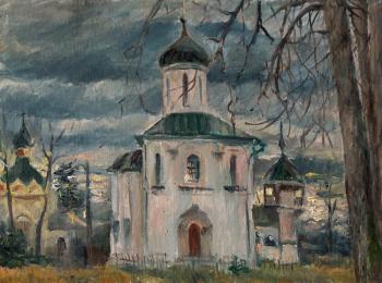 Zvenigorod. Uspensky cathedral "at Gorodok". Korolev Leonid