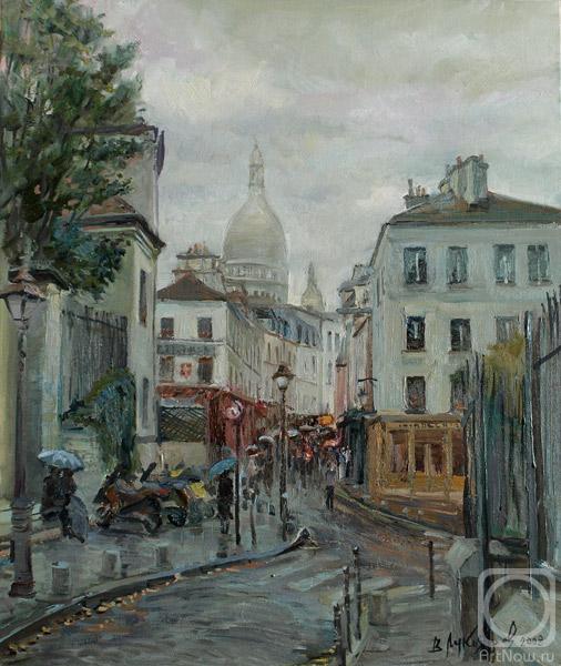 Loukianov Victor. Monmartre in Rain