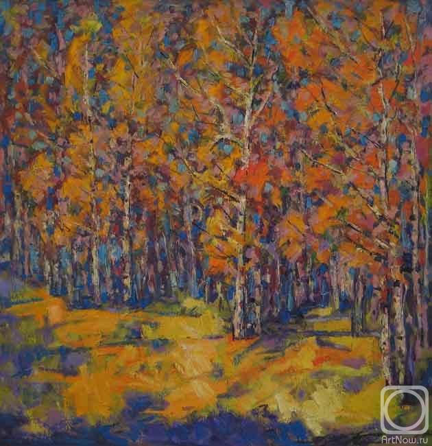 ������� ������ �� ������. ����� ���������. Autumnal forest