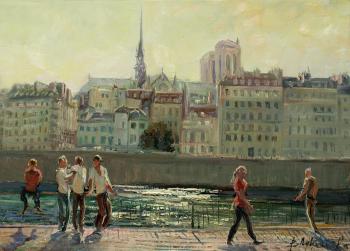 Loukianov Victor Evgenievich. Paris. On the river Seine