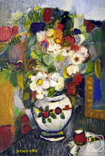 Jelnov Nikolay. Bouquet with a pipe