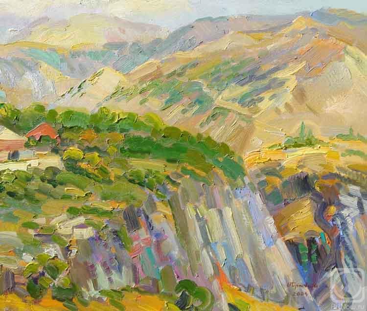 Khachatryan Meruzhan. View of mountains and canyon near Garni (Armenia)