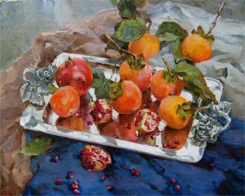 Persimmon and garnets 2