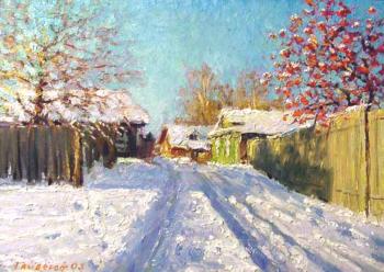 Winter. Village Street (etude). Gaiderov Michail