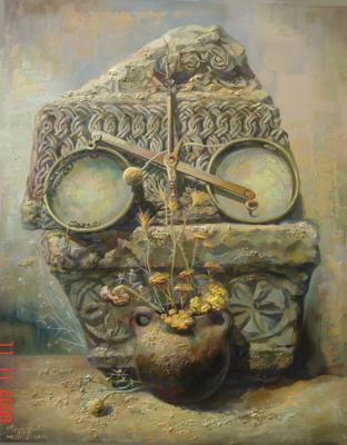 Still-life "Balance" from a series the Armenian stones