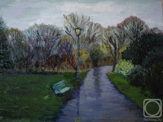 Gvozdetskaya Irina. Autumn in the Park (Warsaw)