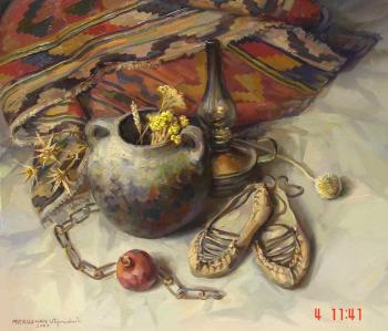 The Armenian still-life with a lamp