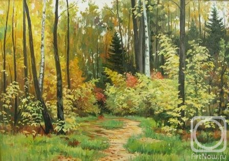 Chernyshev Andrei. Autumn, a path in the forest