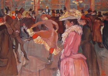 Toulouse-Lautrec. Dance in the Moulin Rouge
