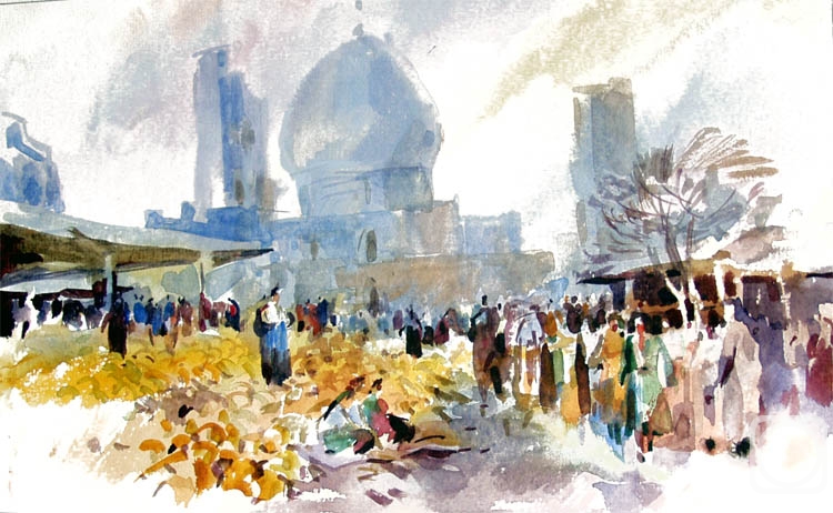 Vrublevski Yuri. Samarkand. The trading row