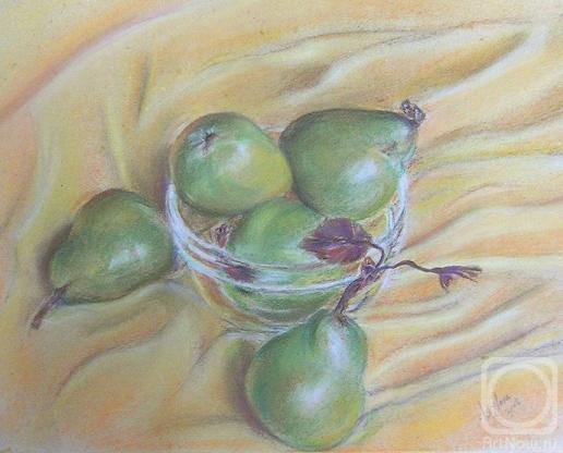 Lizlova Natalija. Etude with green pears