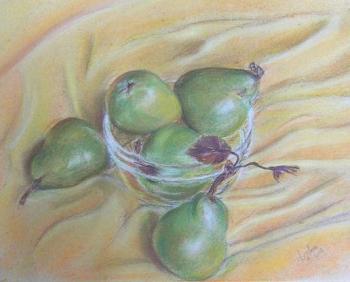 Etude with green pears. Lizlova Natalija