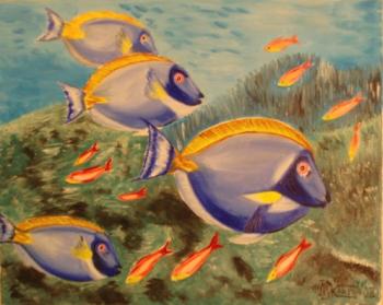 Deep in the sea (Deep Sea Fish). Lukaneva Larissa