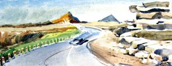 Road towards the pyramids. Sahara - 58/64