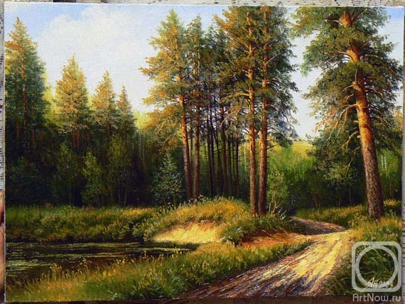 Yanulevich Henadzi. Lake in the forest