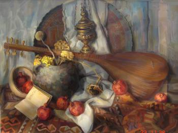 Still-life with a national musical instrument