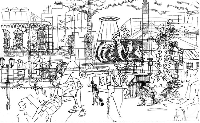 Kataeva Galina. Fast train Moscow-Petersburg