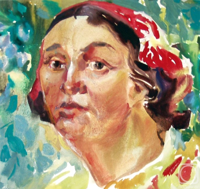 Vrublevski Yuri. Portrait Gutsul Woman