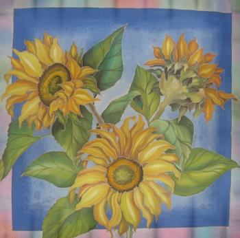 Shawl "Sunflower". Moskvina Tatiana