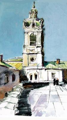 Lviv. The yard of St.George Cathedral