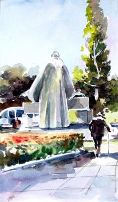 Erevan. Monument to Tumanian