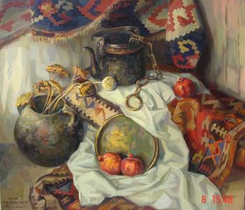 The Armenian still-life with a teapot. Khachatryan Meruzhan