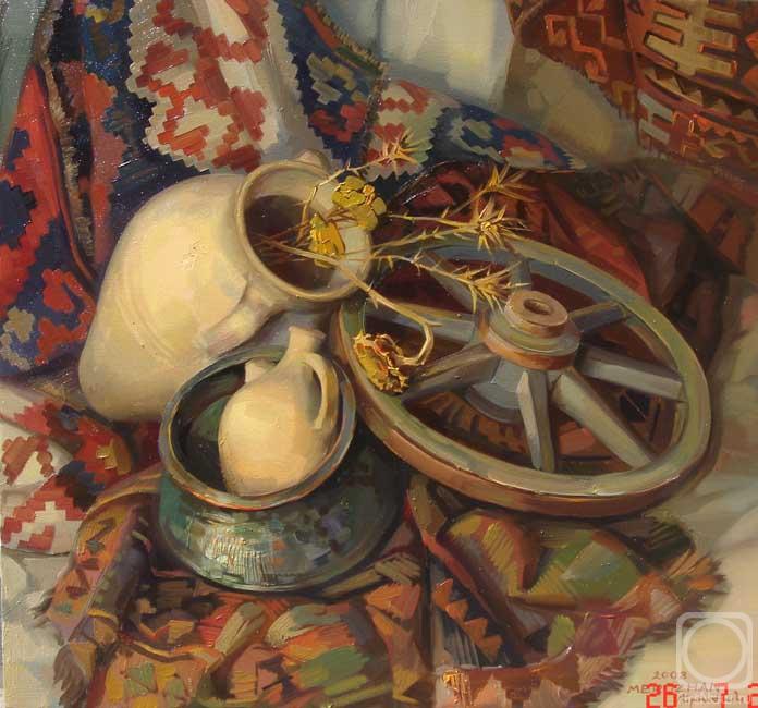Khachatryan Meruzhan. Still-life with a wheel