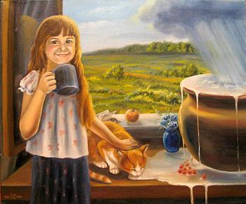The Harvest of milk. Sergeyeva Irina