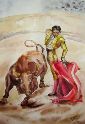 Bullfight. Pupysheva Oksana